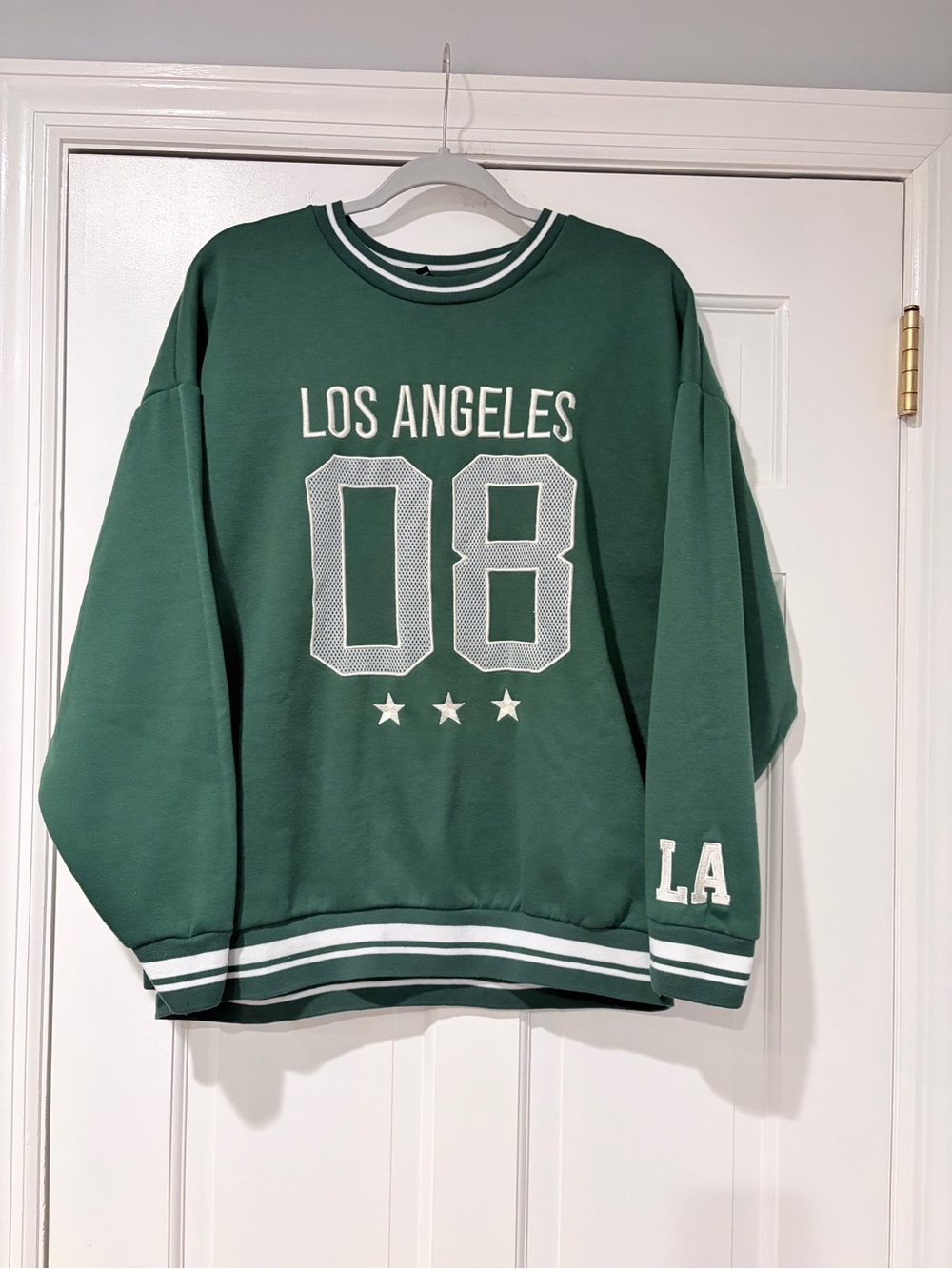 Los Angeles 08 Green Pullover Sweater Large